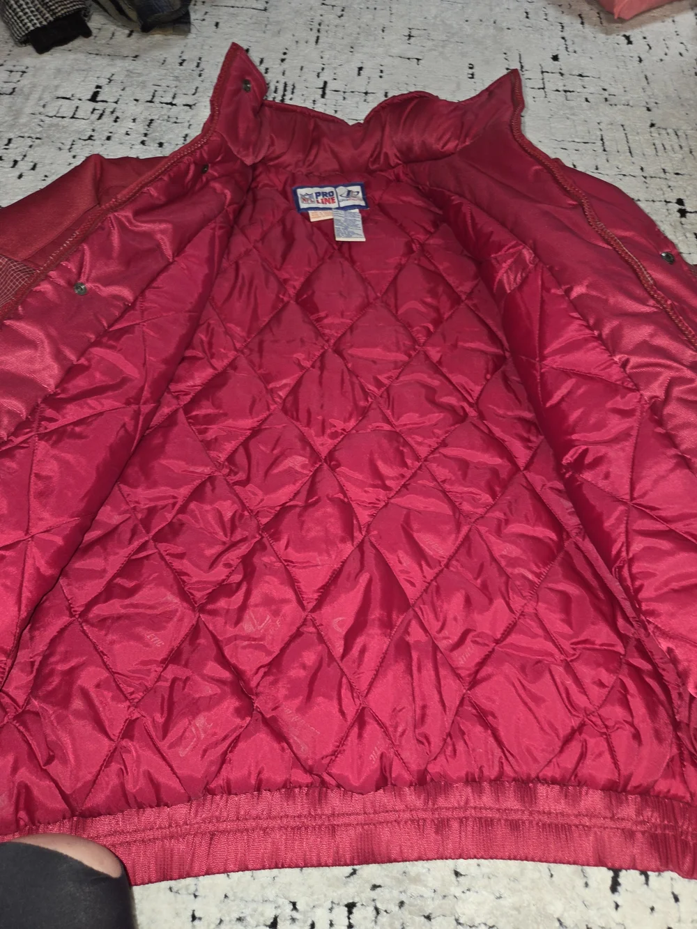 Vintage 90s San Francisco 49ers Logo Athletic Pro Line Jacket Puffer Coat Size [